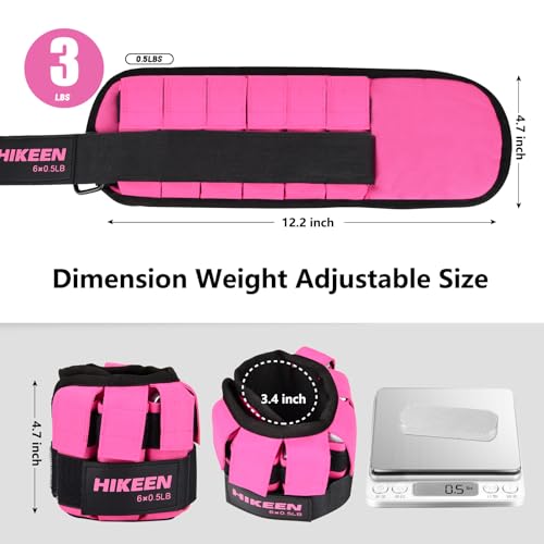 Adjustable Ankle Weights 1-3 LBS for Walking Running Exercises W1913
