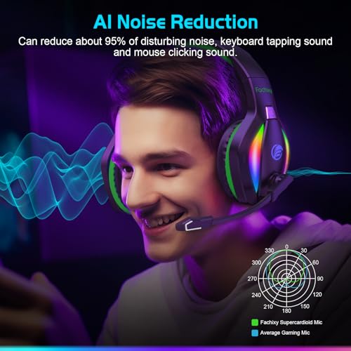 FC100 Wireless Gaming Headset with Microphone for PS5, PS4, PC, Mac, Switch P7184