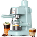 3.5Bar Espresso Machine with Milk Frother, 800W Compact Espresso and Cappuccino Machine with Preheating Function, 4 Cup Espresso Maker for Cappuccino or Latte, Gift for Coffee Lover