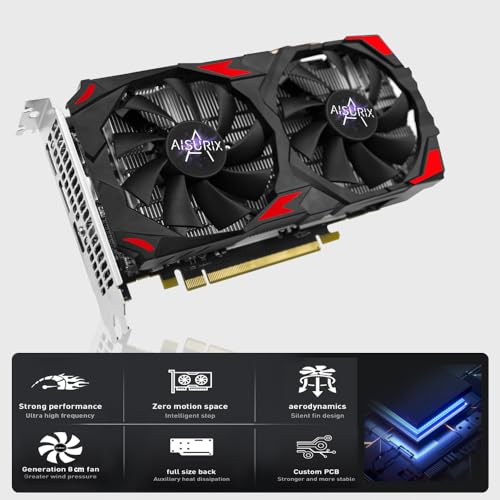 AISURIX RX 580 Graphics Card 8GB GDDR5 256 Bit PCI Express 3.0 U178408