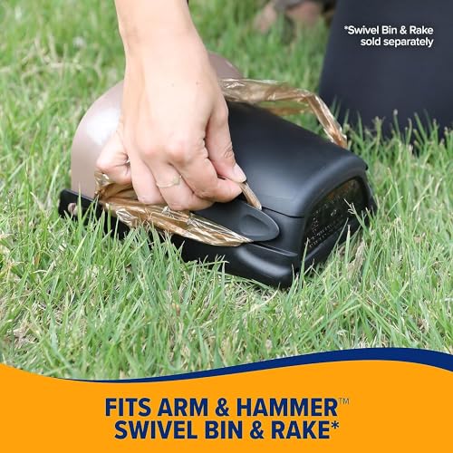 Arm & Hammer Pooper Scooper Swivel Bin & Rake with Petmate Poop Bags 20 Count V15908