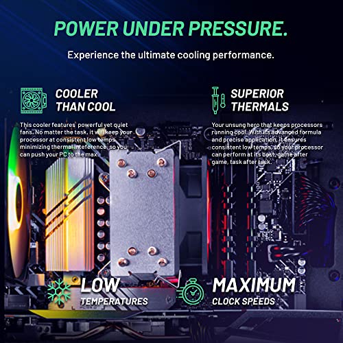 Skytech Gaming Nebula Gaming PC Desktop, AMD Ryzen 5 3600, GTX 1650, 16GB RAM, 500GB SSD, Black N7819