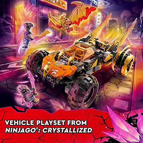 LEGO NINJAGO Cole’s Dragon Cruiser Car Toy with Golden Kai Minifigure E73004