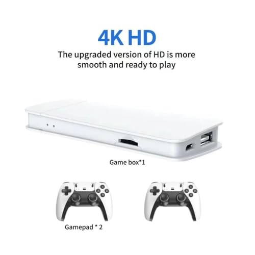 Retro Gaming Console Pro 4K with 20,000+ Games and Dual Wireless Controllers T2182