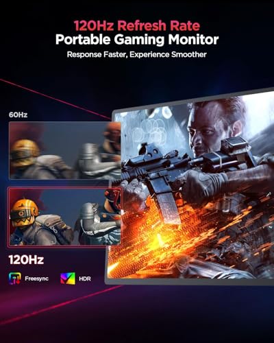 UPERFECT 2K 120Hz 16" Portable Gaming Monitor with VESA & Cover V90725