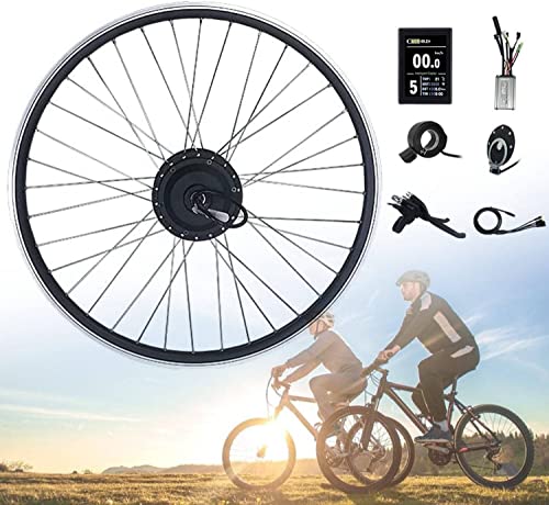 Electric Bike Conversion Kit 20"/24"/26"/27.5"/28"/29"/700C Front Wheel Electric Bike Conversion Kit,48V 1000W/1500W Electric Bicycle Motor Conversion Kit E-Bike Hub Motor with PAS System