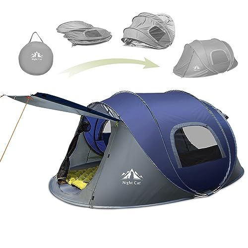Night Cat Pop-up Camping Tent 2 Person Waterproof Instant Setup S8662
