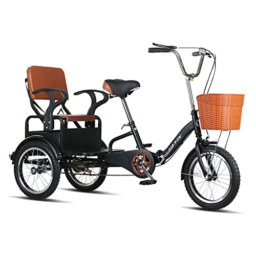 Outroad Adult Tricycle 16 Inch Foldable 3 Wheel Bike with Basket H585