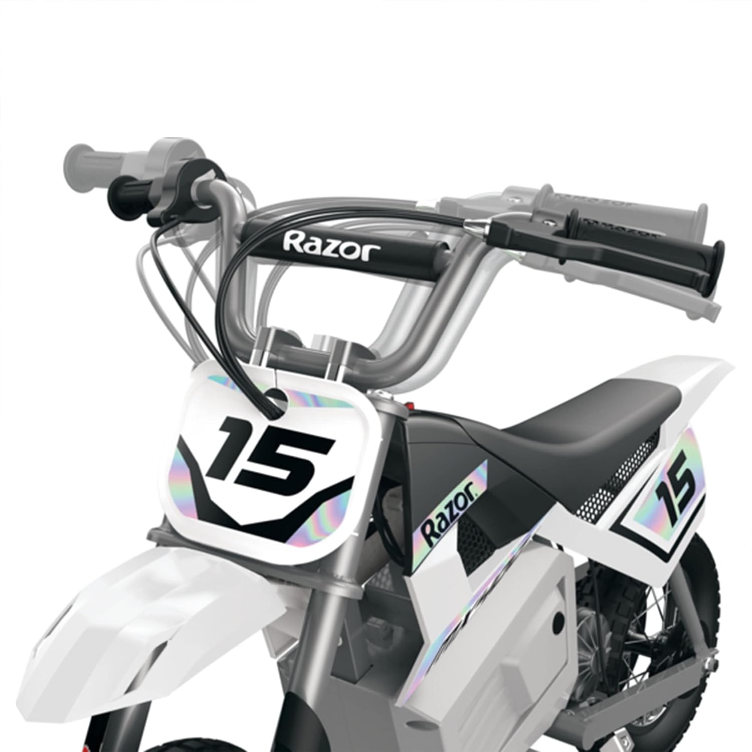 Razor MX400 Dirt Rocket 24V Electric Toy Motocross Bike, White, 2 Pack A989827