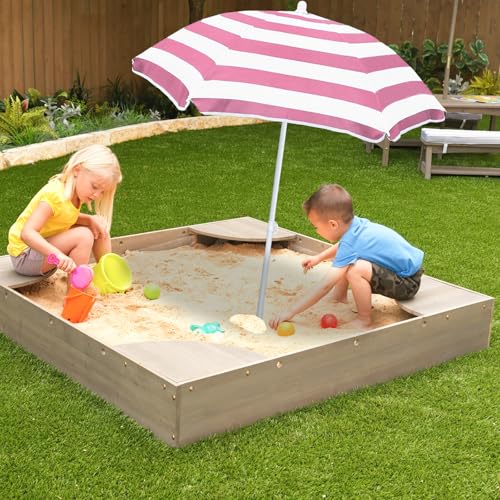 Kids Water Table Cover Outdoor Play Heavy-Duty 600D Waterproof Blue Q47935