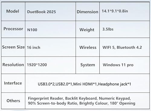 16 Inch Gaming Laptop, Windows 11 Pro, 16GB RAM 512GB SSD, Backlit Keyboard K261368