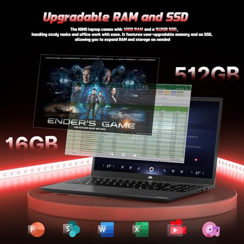 15.6" FHD IPS Laptop, 8GB RAM 128GB SSD, 13th Gen Intel N150 P450