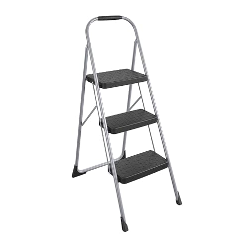 COSCO 2-Step Steel Step Stool, Gray Q61005