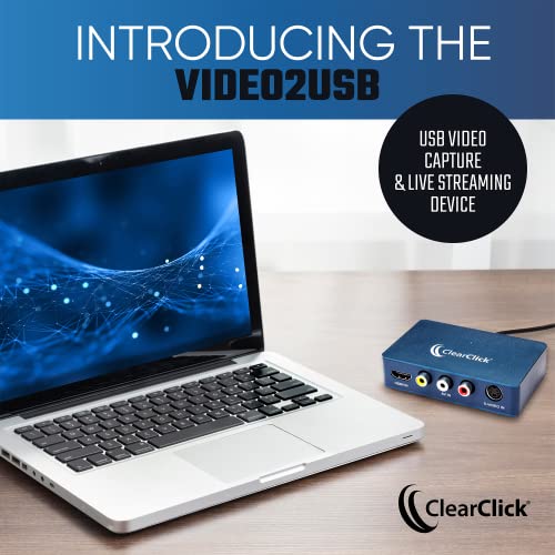 ClearClick Video to USB 1080P Audio Video Capture Device D18711