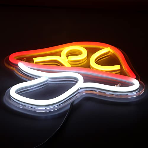 LED Neon Mushroom Sign USB Powered Night Light for Kids Room Decor F370