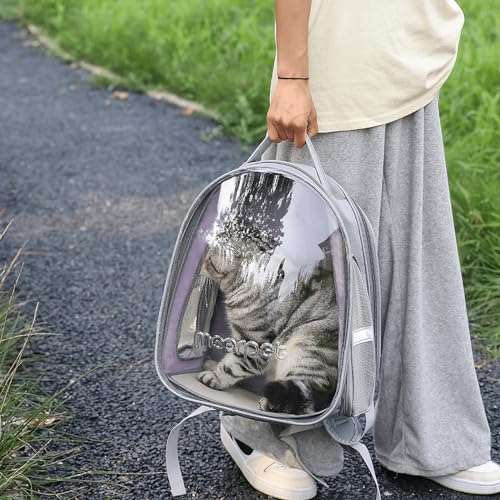 Cat Bubble Backpack, Airline Approved Pet Carrier for Large Cats, Grey P382