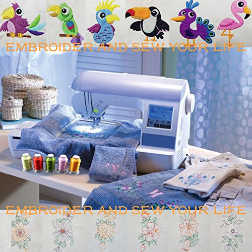 brothread 40 Colors Polyester Embroidery Machine Thread Kit 500M Each Spool A53441