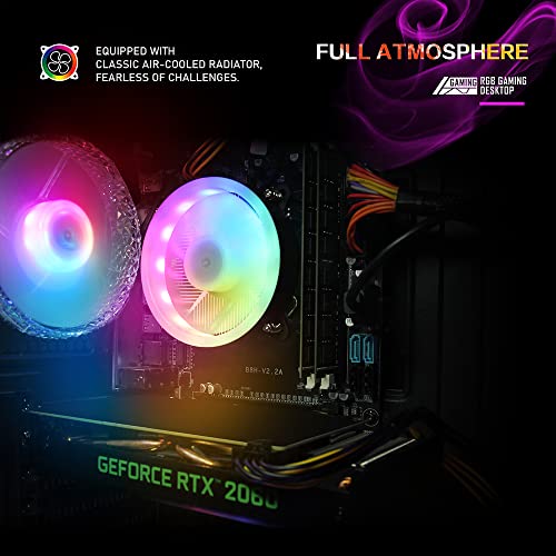 STGAubron Gaming PC Desktop, Intel Core i7, Radeon RX 580 8G, 16G RAM, 512G SSD G93438