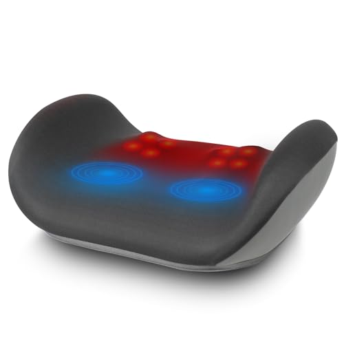 Electric Shiatsu Foot Massager with Heat, Vibrating Massage Machine for Plantar Fasciitis, Neuropathy, Blood Circulation, Calf Thigh Waist Back Muscle Tension, Adjustable Vibration Speed 2024 New