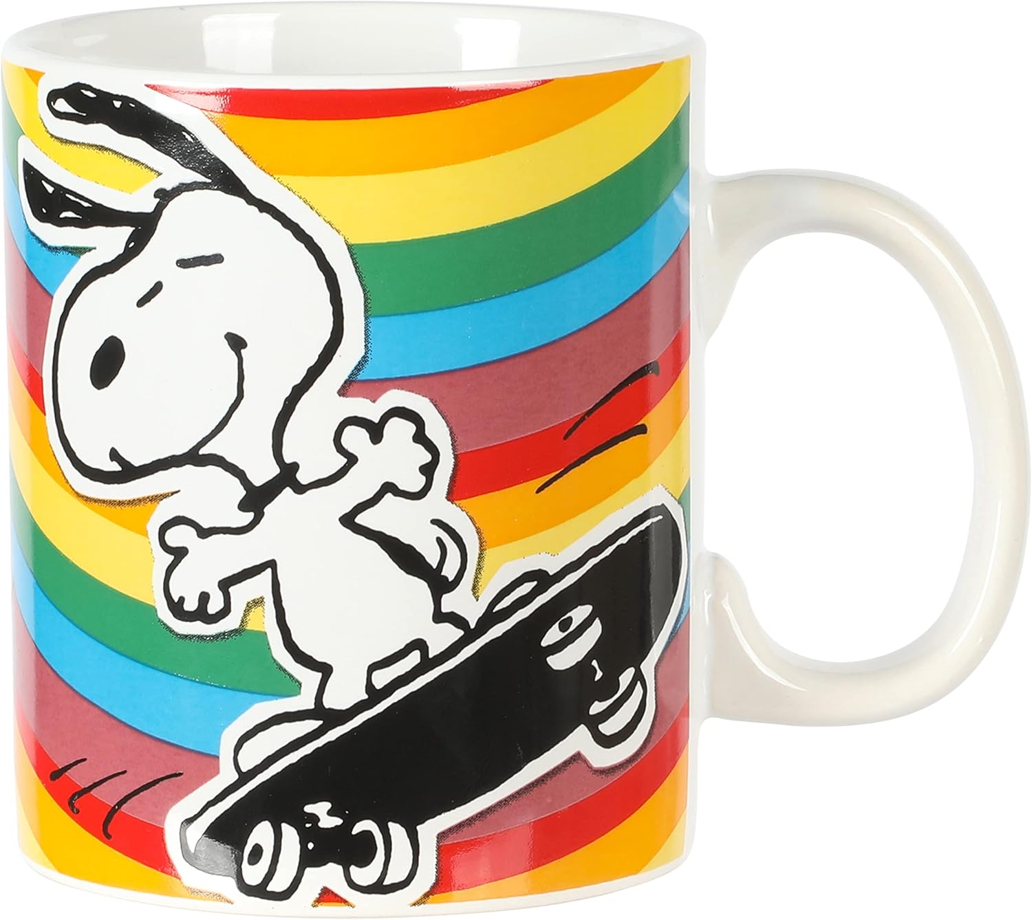 Snoopy Peanuts 70th Anniversary Stoneware Mug Set 4-Piece 15oz D9041
