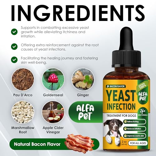 Natural Yeast Infection Treatment for Dogs, Itch & Allergy Relief, 2 Oz K1317