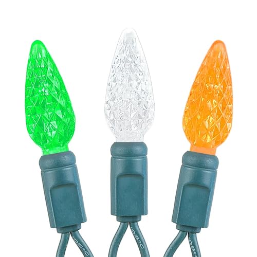 Novelty Lights 24ft 70 LED Purple/Lime Green Halloween String Lights L643884