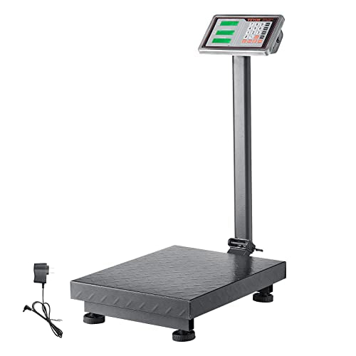 VEVOR Computing Digital Platform Scale 660 lbs Stainless Steel Floor Scale K579796