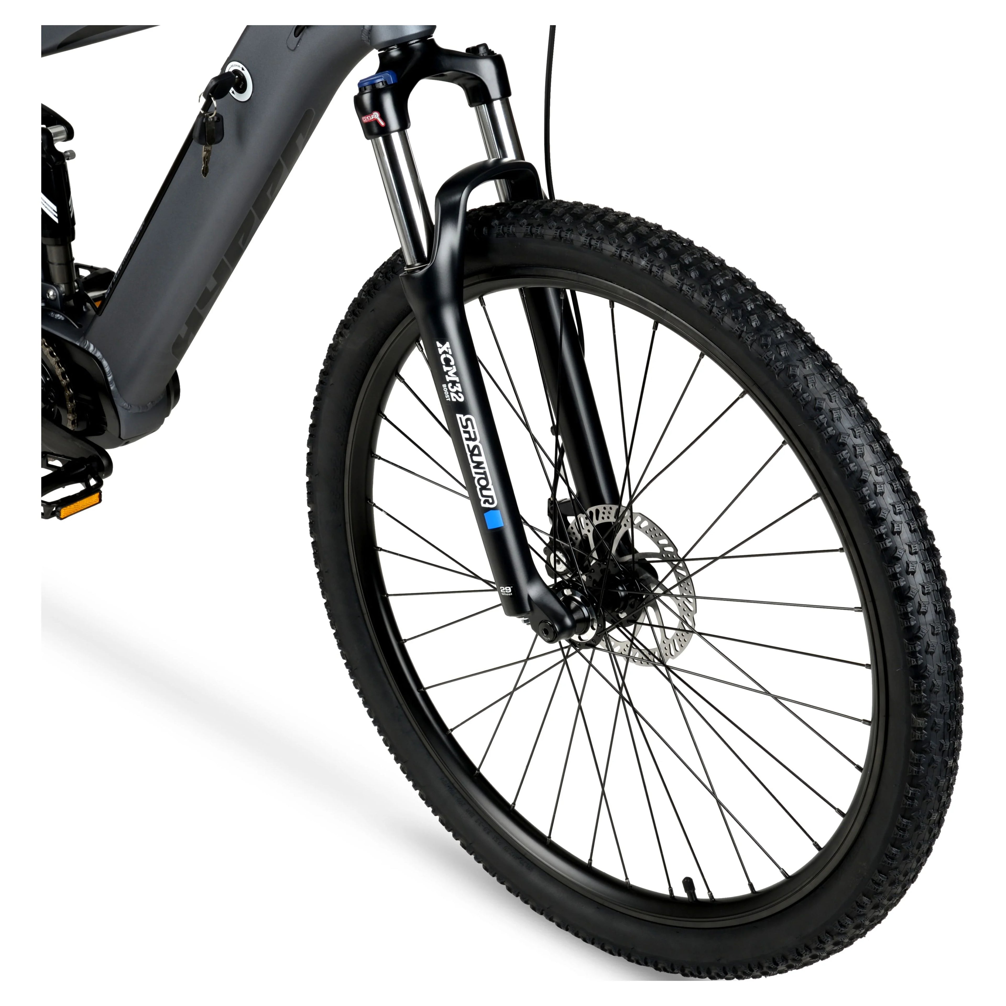 Hyper Bicycles E-Ride 29" 36V Electric Mountain Bike for Adults, Grey N5618