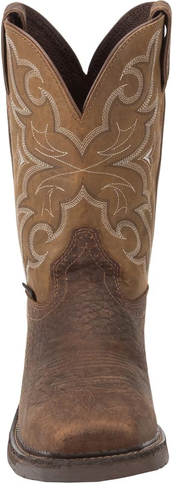 Justin Men's Amarillo Cactus Western Work Boot Steel Toe Brown S5890