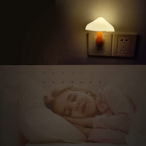 AUSAYE 5Pack Sensor LED Night Light Plug in Mushroom Lamp for Bedroom G797882
