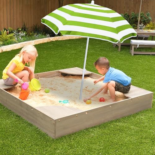 Kids Water Table Cover Outdoor Play Heavy-Duty 600D Waterproof Blue Q47935