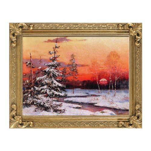 12x16 Wood Canvas Frame Gothic Ornate Black for Wall Art D3778