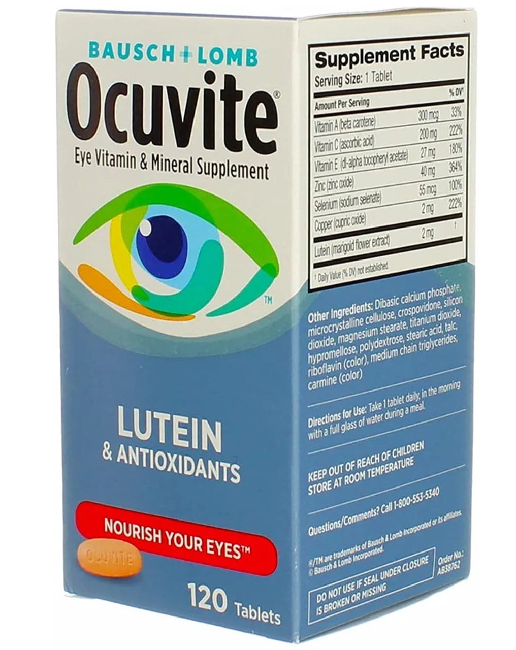 Bausch + Lomb Ocuvite with Lutein Tablets - 120 Count E730