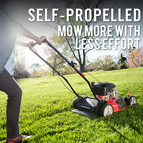 PowerSmart 21 in. Self Propelled Gas Lawn Mower with Briggs and Stratton E550 Engine W7409