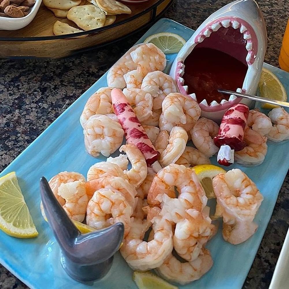 Shark Sushi Plate Handmade Ceramic Platter A7881