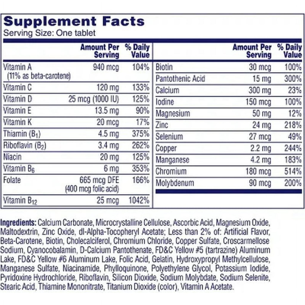 One a Day Women's 50+ Multivitamin, 300 Ct O543287