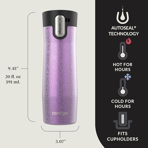 Contigo AUTOSEAL West Loop Vacuum-Insulated Stainless Steel Travel Mug 20 oz U753927