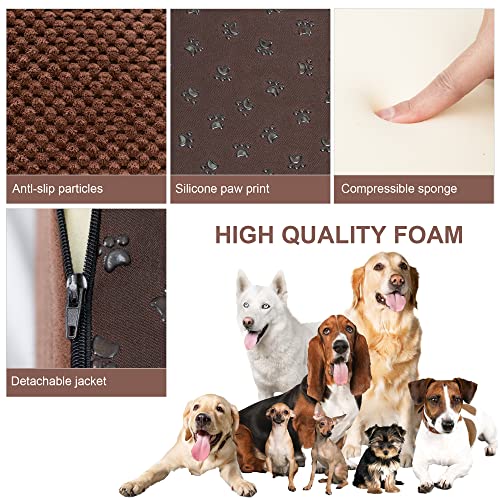 Dog Stairs for Small Dogs, High Density Foam Pet Ramp, Non-Slip Steps for Beds or Couch M77852