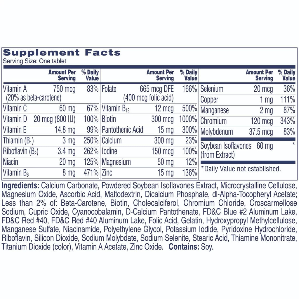 One A Day Women's Complete Multivitamin Menopause Formula, 200 Ct P966364