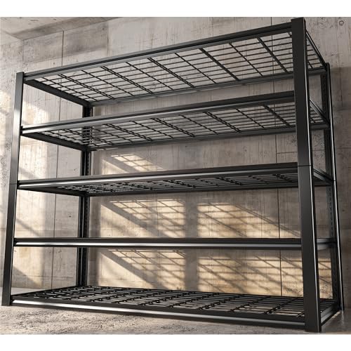 REIBII 60" W Garage Shelving Heavy Duty Metal Storage Shelves L4095