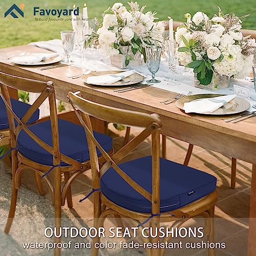 Favoyard Outdoor Chair Cushions 19"x19"x2" Set of 4 Waterproof U573530
