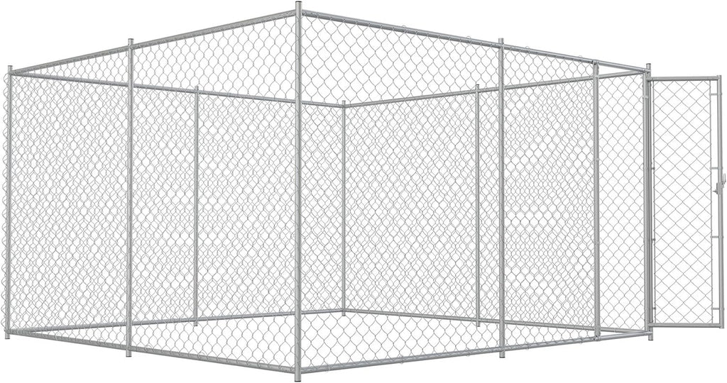 Large Dog Kennel Outdoor Heavy Duty Metal Dog Cage with Secure Lock T322