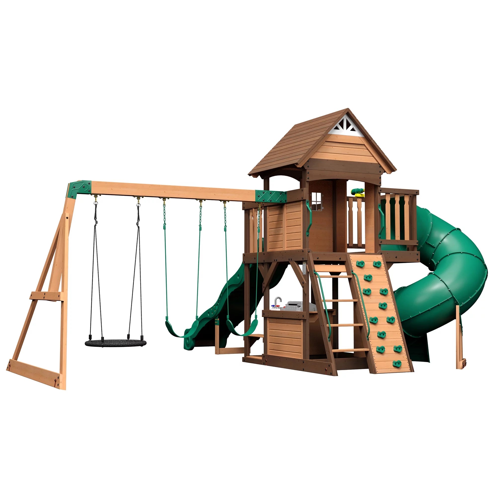 Backyard Discovery Cedar Cove Swing Set T431