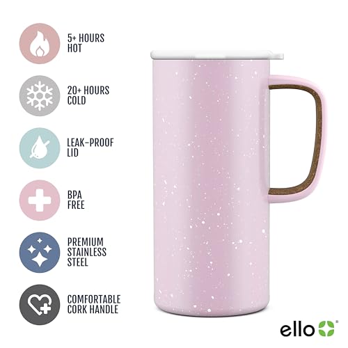 Ello Campy Vacuum Insulated Travel Mug 18oz with Leak-Proof Lid U4783