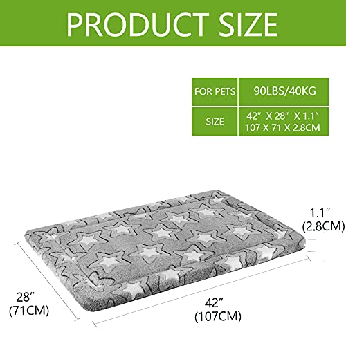 EMPSIGN Dog Bed Mat Reversible Cool & Warm Machine Washable Crate Pad I98396