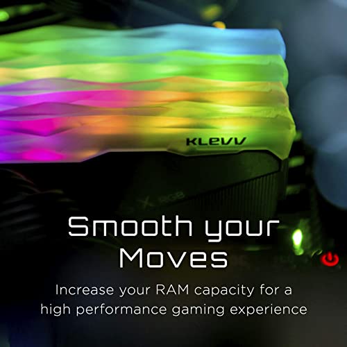 KLEVV CRAS X RGB DDR4 32GB (2x16GB) 3600MHz CL18 Gaming Desktop RAM T7295