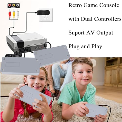 Retro Game Console with 620 Classic Games, Dual Controllers, AV Output for TV L269279