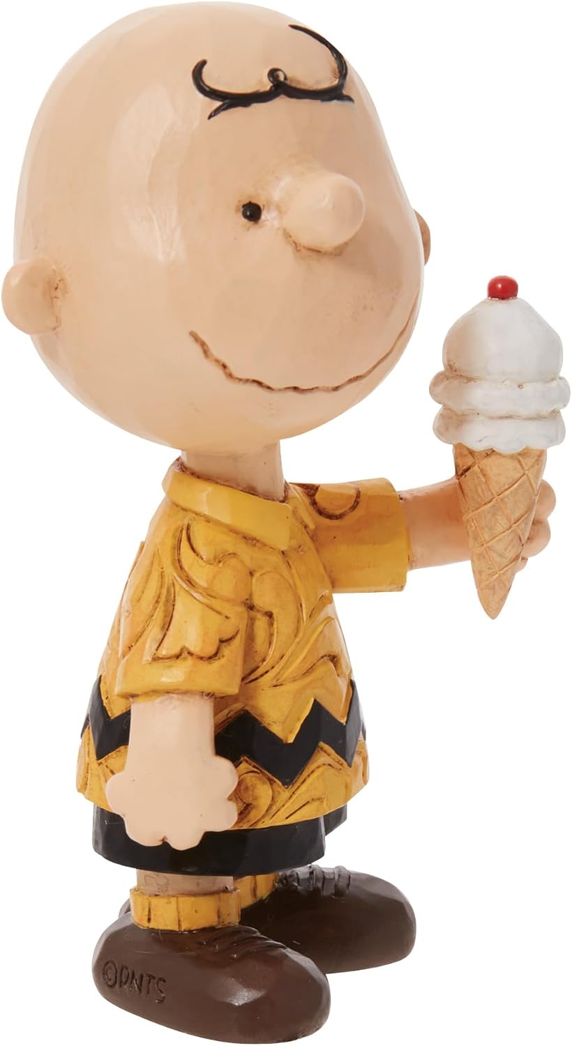 Jim Shore Peanuts Charlie Brown Ice Cream Figurine 3 Inch P2878