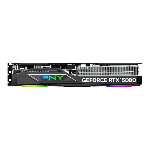 PNY NVIDIA GeForce RTX 5080 16GB ARGB Overclocked Triple Fan Graphics Card E78077