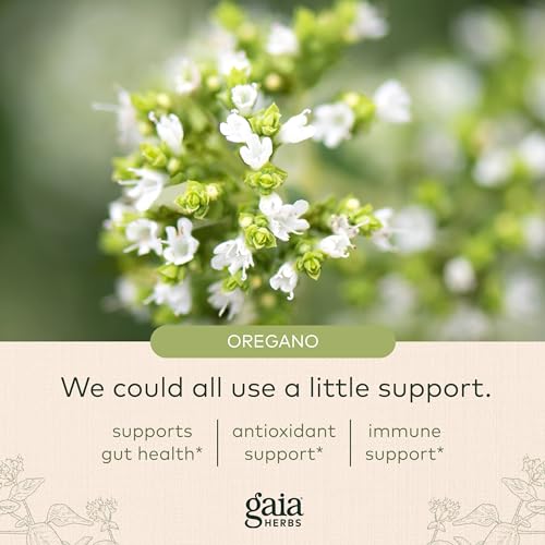Gaia Herbs Oil of Oregano - Immune Support Supplement with Carvacrol and Thymol - 120 Vegan Capsules B179466